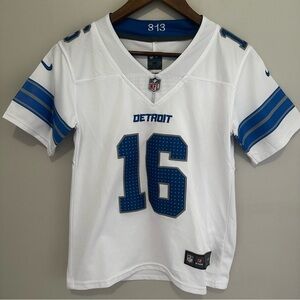 NIKE NFL Jared Goff White Detroit Lions Game Jersey Licensed Youth Medium